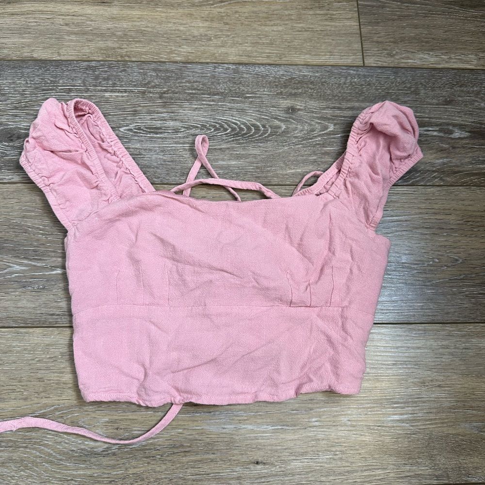 Pink Women's Crop Top Sz XS